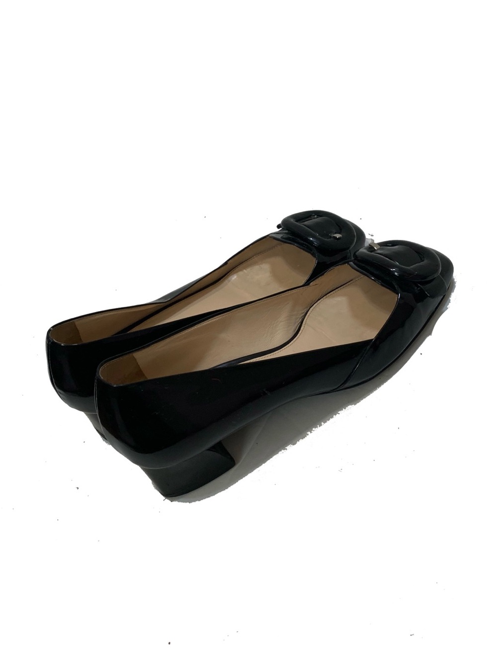 Prada Black Patent Leather Square-Toe shoes - Picture 4 of 7